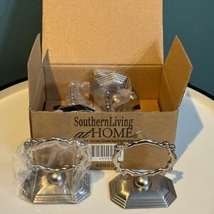 NIB Southern Living At Home Set of 4 Redmont Heirloom Napkin Rings #40980